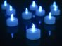 12 Blue Steady Tealights