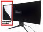 Dell 34” Alienware AW3418DW Curved NVIDIA G-Sync UWQHD Monitor - CRACKED SCREEN