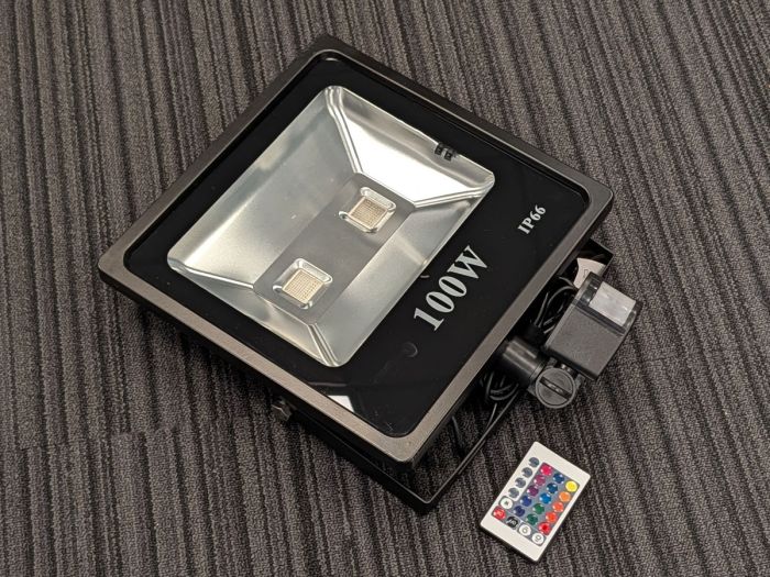 100W RGB LED Floodlight with PIR