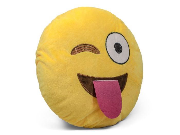 Emoji Cushion - Winking Tongue