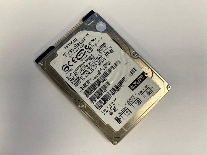 30GB Hitachi 2.5" IC25N030ATMR04-0 4.2K SATA Hard Drive - 08K0910