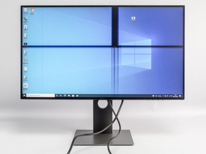 Dell U2719DC 27" Widescreen QHD 2560x1440 Monitor *WORKING PCB*CRACKED SCREEN*