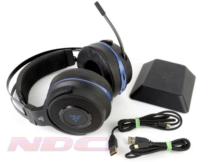 Razer Thresher Ultimate Wireless 7.1 Gaming Headset with Mic - Black/Blue-PS4/PC