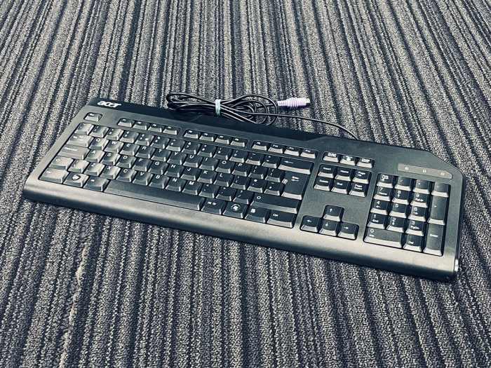 FAULTY Acer KB-0759 Black Thin PS2 Keyboard UK English QWERTY