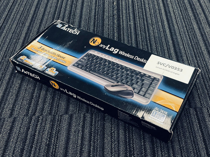 New! A4Tech GL-5630 No anyLag 2.4G Hz wireless US English Keyboard & Mouse