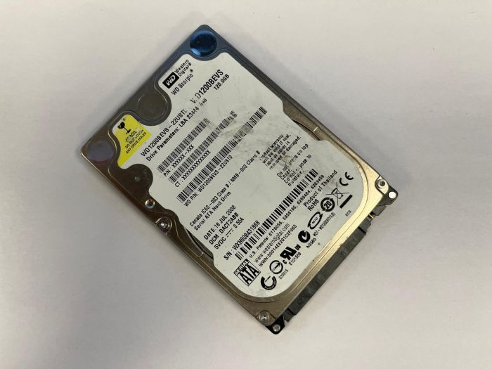120GB WD Scorpio 2.5" 5.4K SATA Hard Drive - WD1200BEVS-22USTO