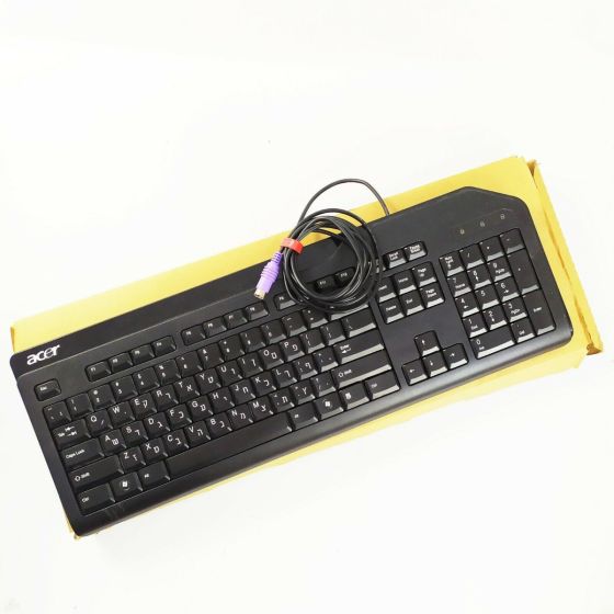 Acer Keyboard Thin KB-0759 PS/2 Black Desktop PS203.096 Standard QWERTY Layout