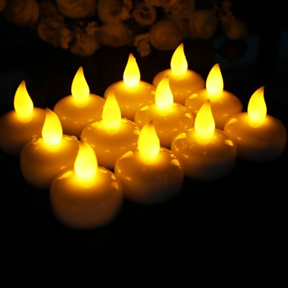 LED Tea Lights Candles Flameless Candle Decoration for Wedding/Halloween and Christmas 24pc