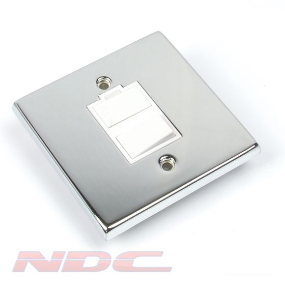 Polished Chrome 13A Switched Fused Spur 13 AMP