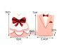 100pcs Pink Bride & Groom Wedding Favours