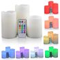 3 LED Wax Mood Candles Candles with Remote Control