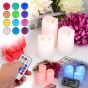 3 LED Wax Mood Candles Candles with Remote Control