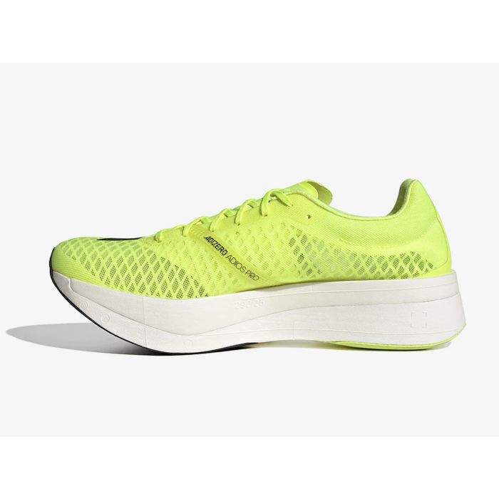 adidas Adizero Pro Men's Running Shoe - Solar Yellow/Core Black/Cloud White  | The Running Outlet