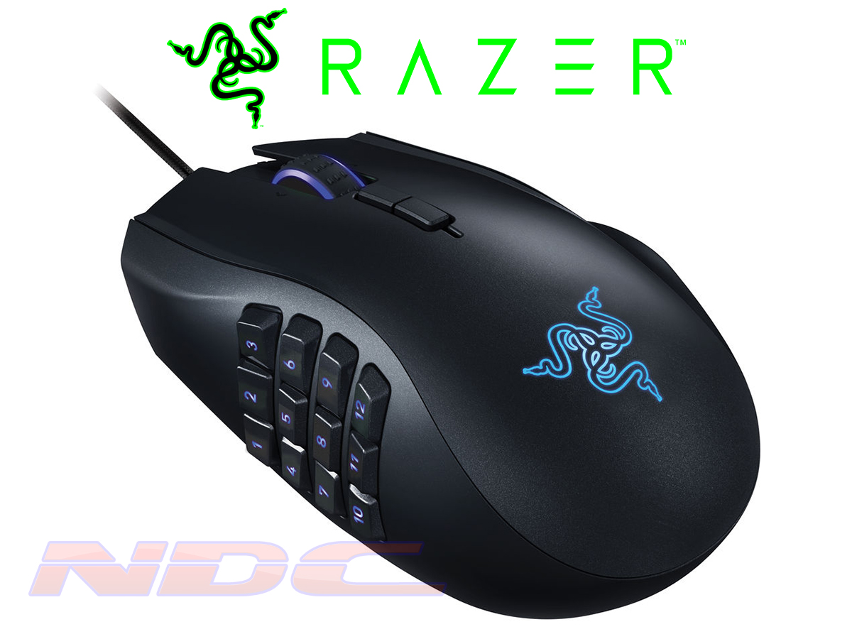 Razer Naga Chroma Wired Laser Ergonomic RGB MMO Gaming Mouse/12 Buttons